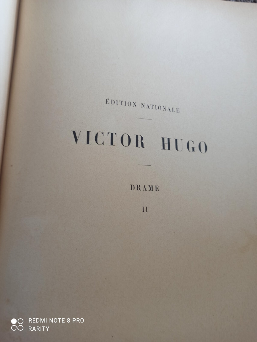 Livre Victor Hugo 1887 Édition Nationale Testard Hernani Marion de Lorme Paris
