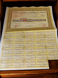 Action au porteur 250 francs Domaine de Cavals vintage années 1920 ancien titre