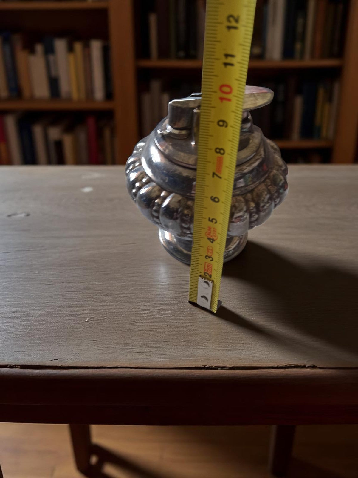 Gros Briquet de Table Vintage Ronson Crown France Métal Argenté Collection