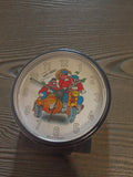 Réveil vintage rétro cartoon, horloge de table Allemagne années 70