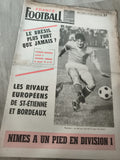 France Football ancien journal 16 juillet 1964 vintage foot Nîmes Brésil