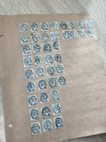 Gros lot timbres anciens Marianne étude, planche philatélie, oblitérés France