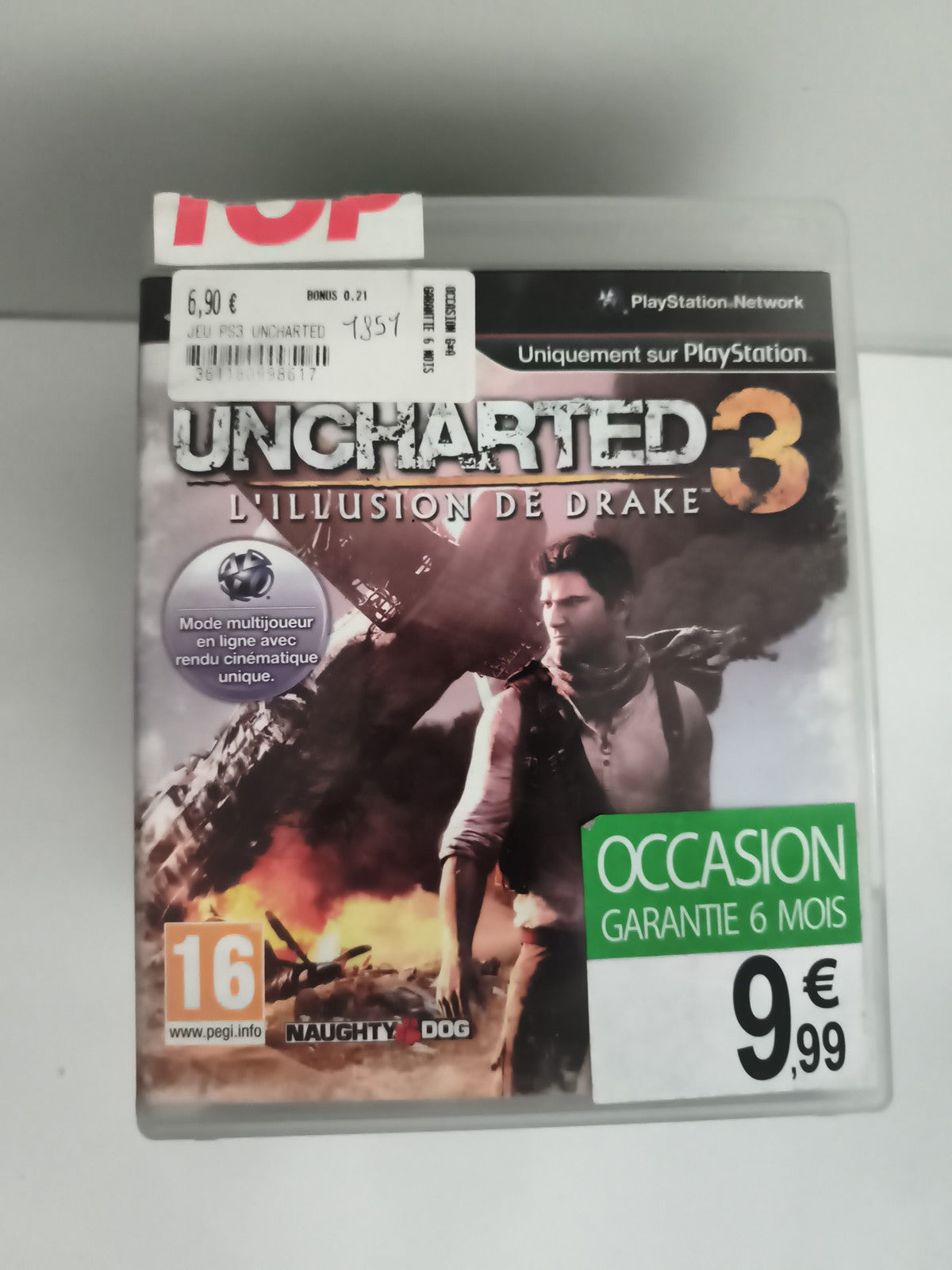 Jeu PS3 Uncharted 3 L’illusion de Drake Sony PlayStation, Naughty Dog, PEGI 16
