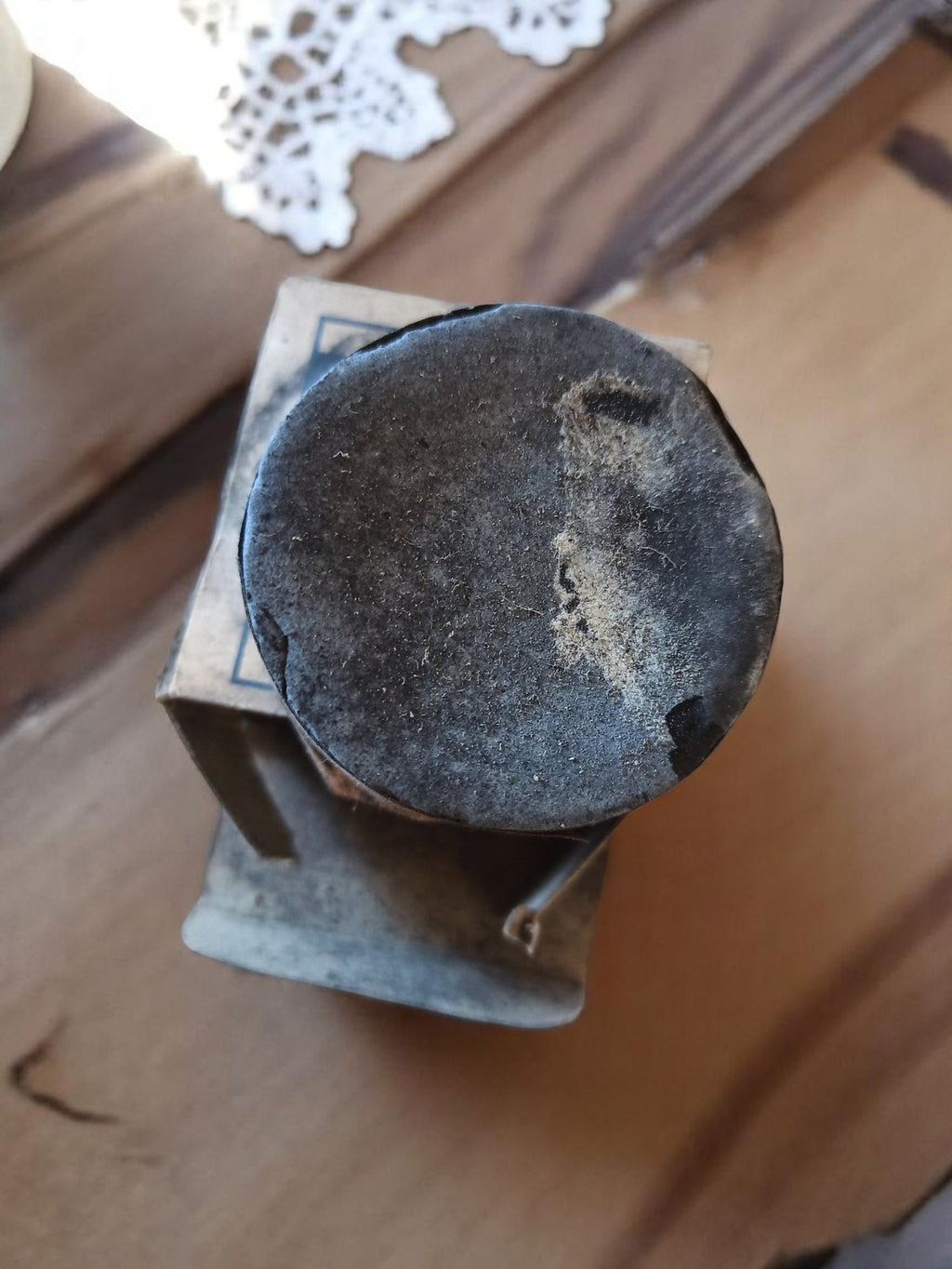 Cirage ancien Veloutine années 40 boîte carton nettoyant daim vintage