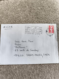 Lettre oblitérée La Réunion 1991 Marianne 2,35 F cachet SOS drogue alcool philat