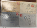 Lot anciennes enveloppes philatélie France années 1930, cachets visibles, timbre