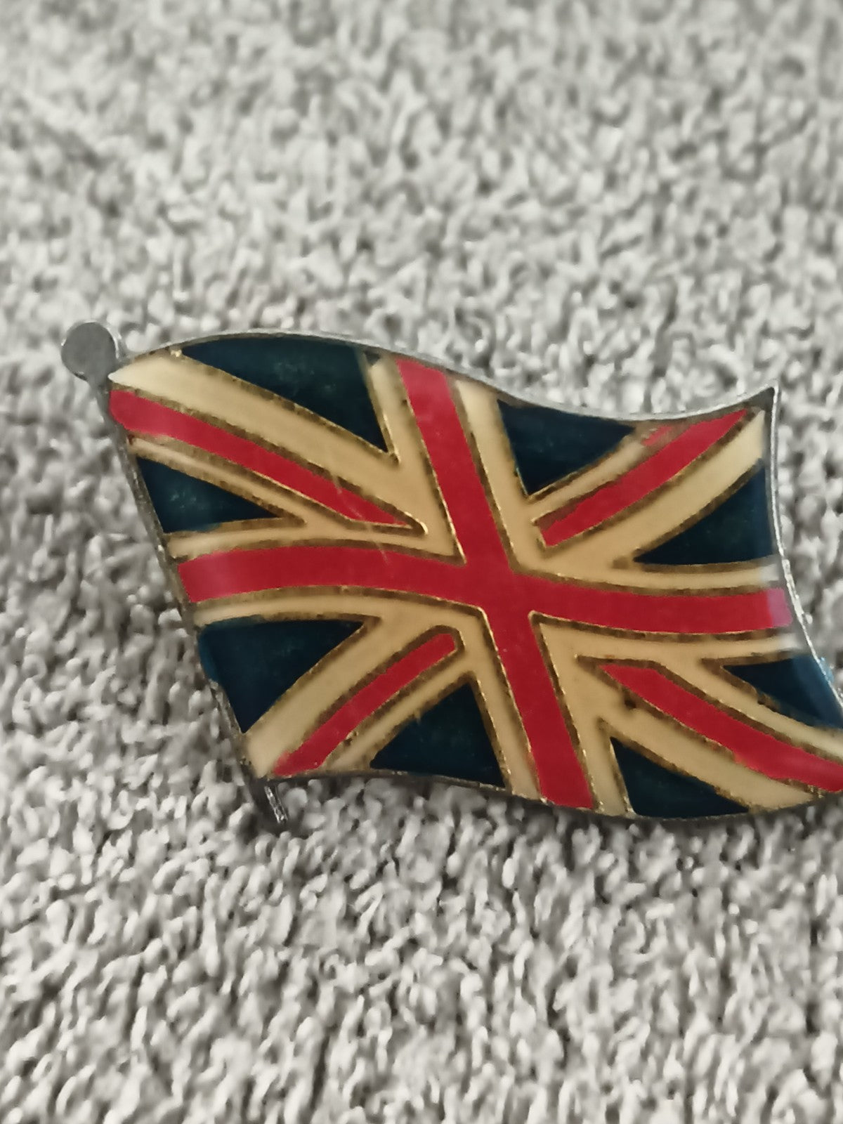 Pin's vintage drapeau Royaume-Uni Union Jack émaillé, badge UK (Ref 4)