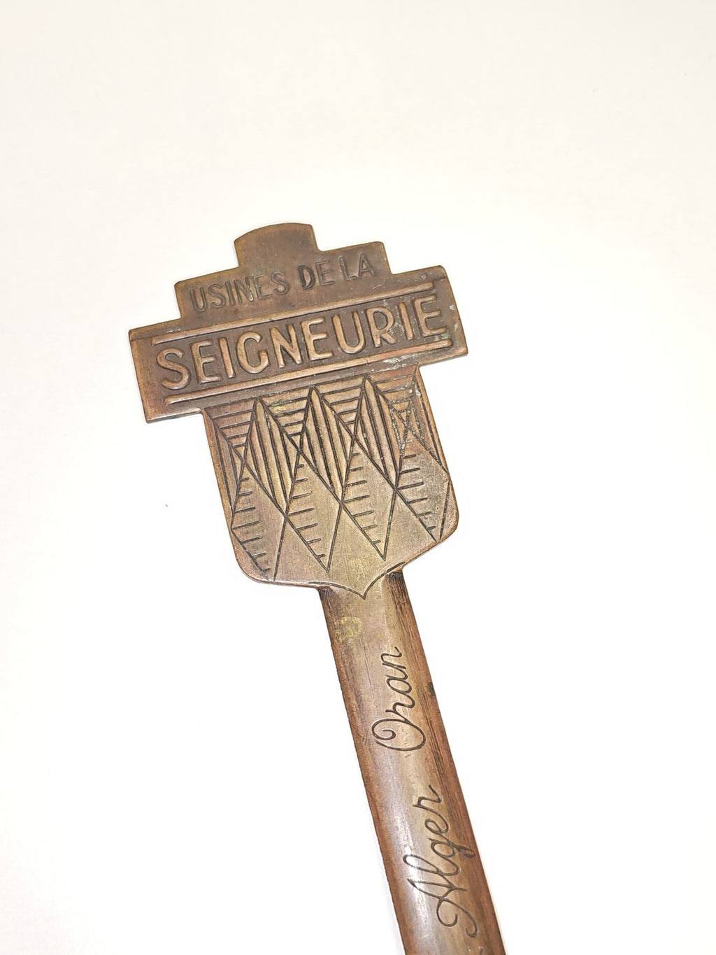 Ouvre-lettres ancien Seigneurie vintage, accessoire de bureau rétro collection