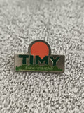 Pin's vintage TIMY supermarché logo pub, badge ancien, vert orange (Ref 8)
