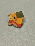 Vintage pin's Charity Begins chien niche émaillé collection badge rétro