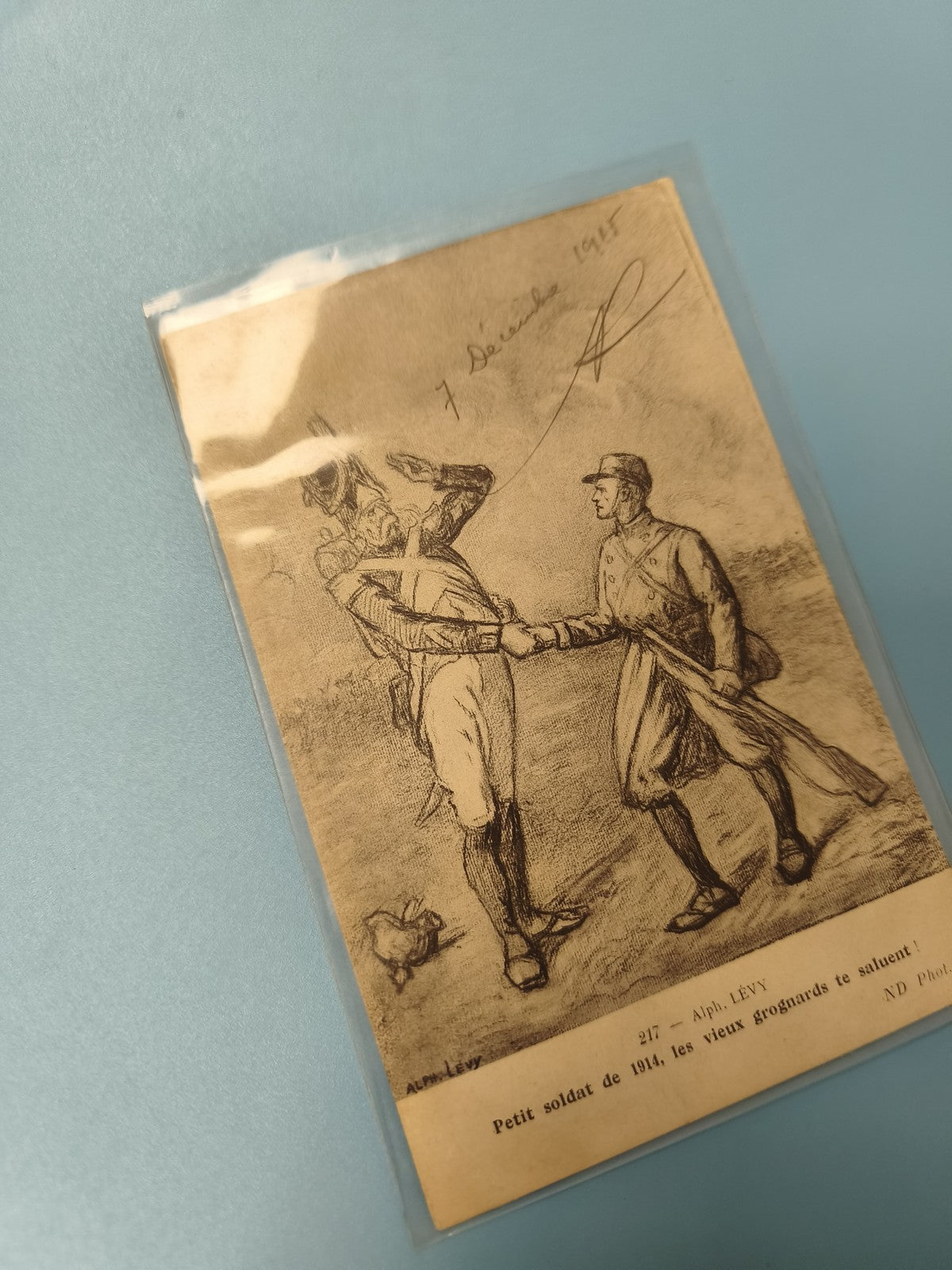 Carte postale ancienne CPA soldat 1914 dessin Alph. Lévy humoristique WW1