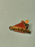 Vintage pin's Courtepaille grill logo ancien collection fast-food France