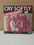Vintage 45 tours vinyle "Cry Softly" disque ancien rétro collection musique