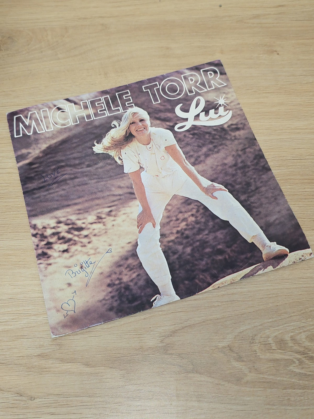 Vinyle 45 tours ancien rétro de Michèle Torr disque collection chanson française