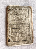 Ancien livret militaire français Classe 1884 document d’archives papier