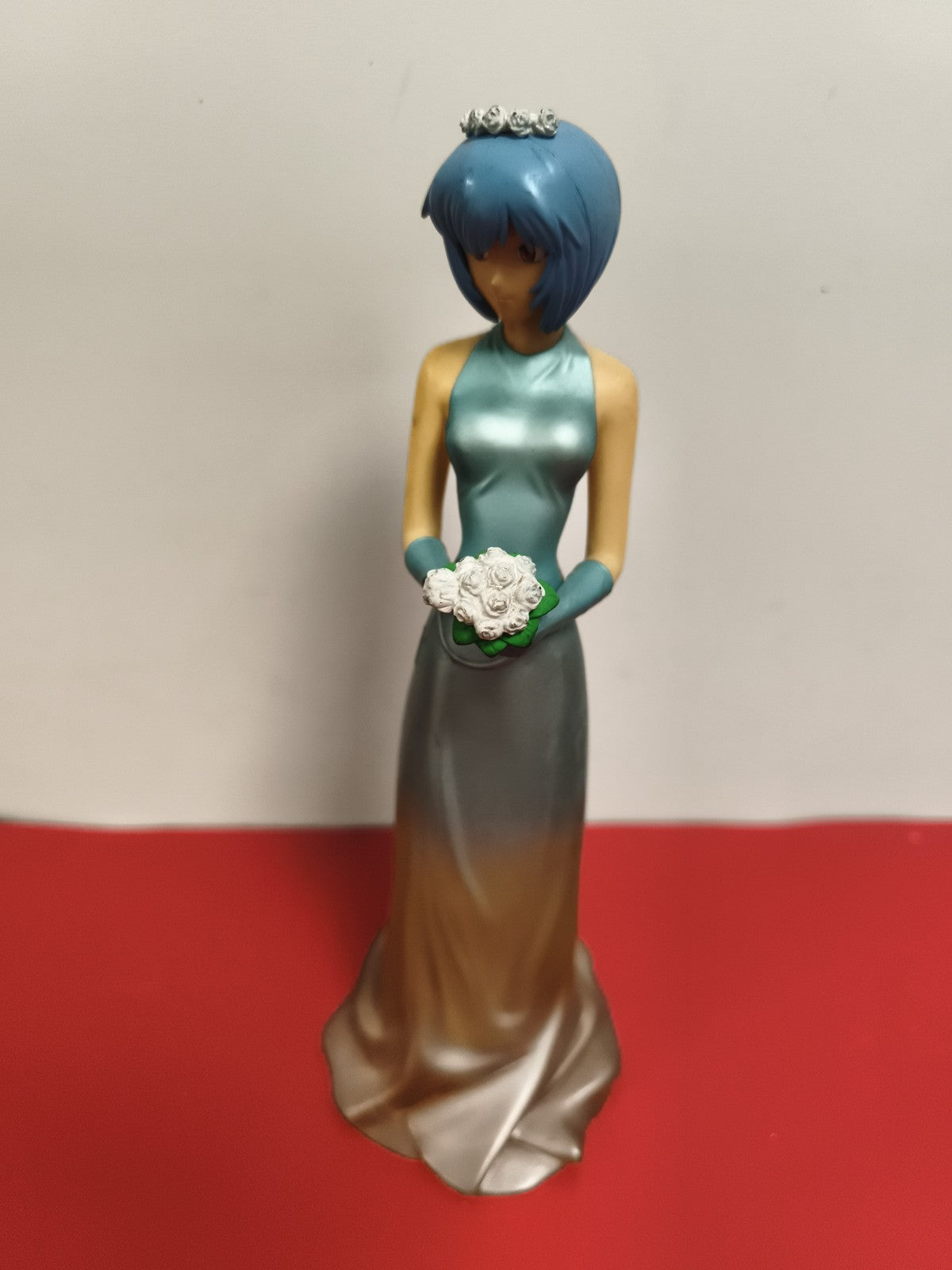 Figurine Rei Ayanami Evangelion robe de mariée blanche bouquet EX