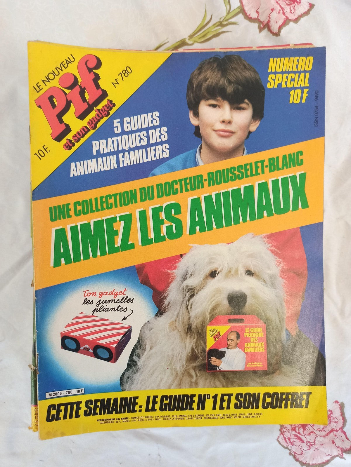 Magazine Pif Gadget n°780 vintage 1984 ? Aimez les animaux, couverture couleur