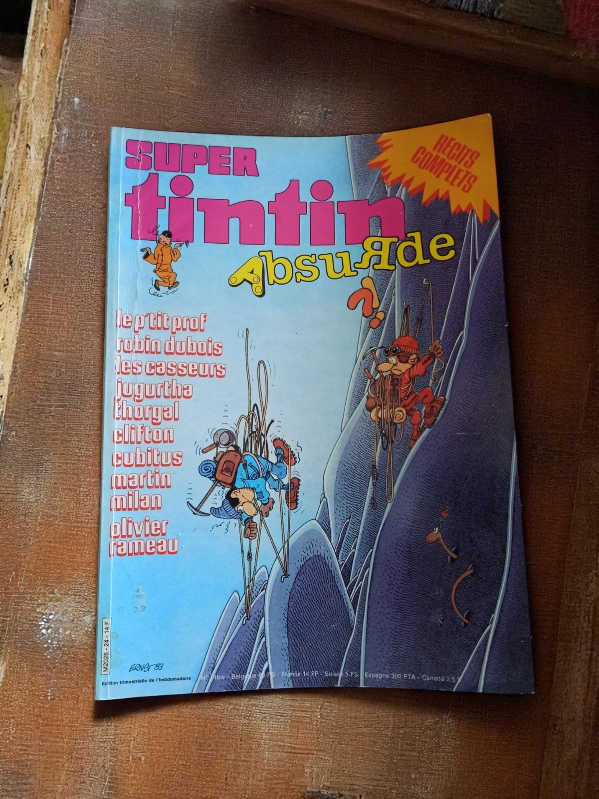 Magazine Super Tintin Absurde vintage années 80 BD rare récits complets