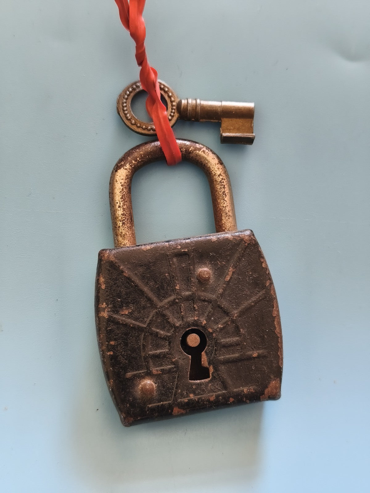 Cadenas ancien FTH vintage, serrure rétro de collection, marque Ancienne rare