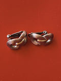 Paire de boucles d?oreilles vintage ancienne rétro pour collectionneur bijou d?é