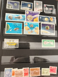 Timbres spatiaux satellites Monaco Hongrie Équateur thématique philatélie