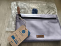 Pochette avant Cabaia lavande neuve zip noir 24 cm accessoire sac