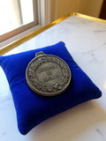 Médaille vintage Jeunesse et Sports argentée, couronne de laurier, collection