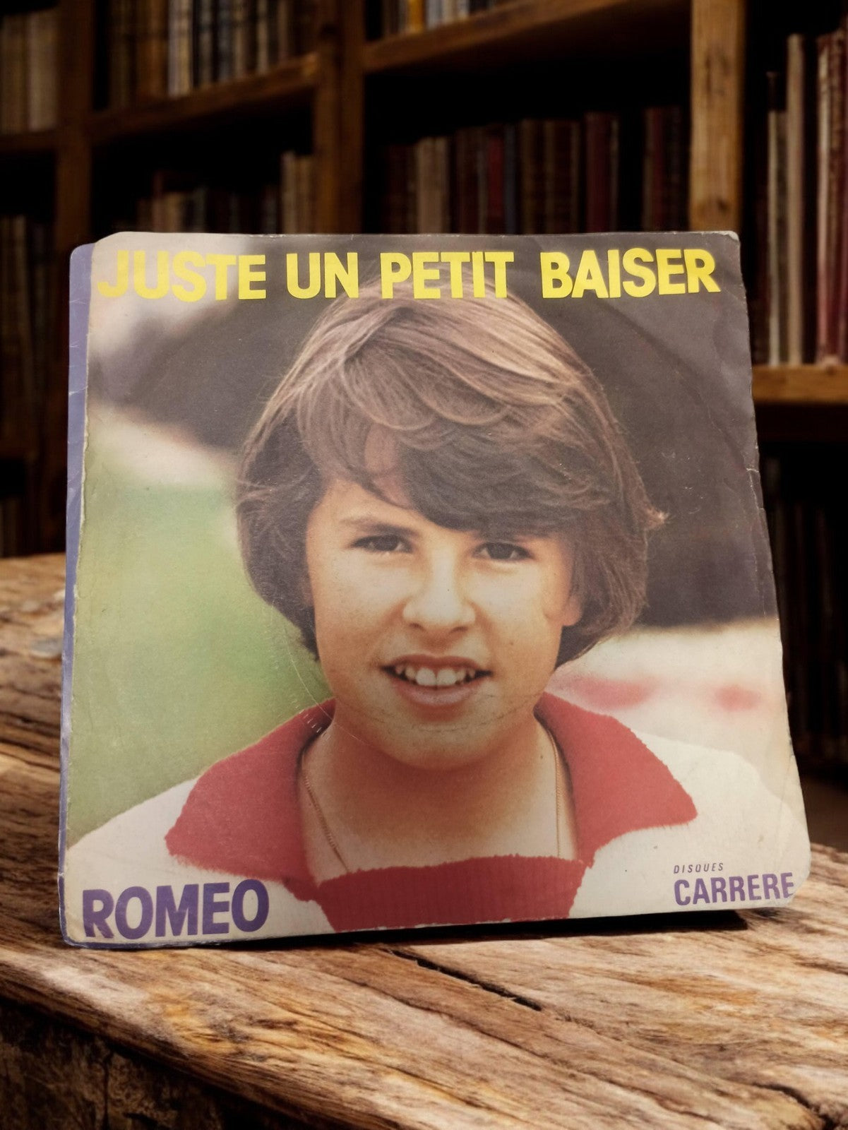 Disque vinyle 45 tours ROMEO Juste un petit baiser vintage Carrere rétro