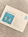 Enveloppe philatélique Roumanie Moscou 1980 Jeux Olympiques illustration relais