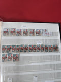 Lot timbres France oblitérés motif coq rouge et bleu, 0,25 & 0,30, support non i