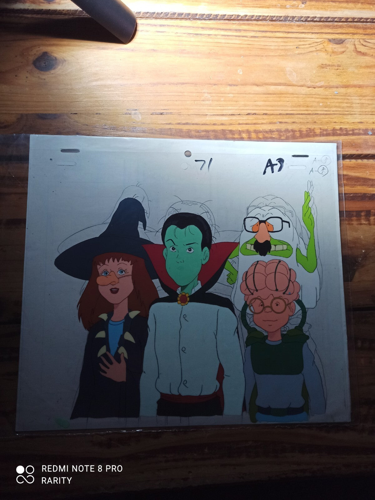 Celluloïd original dessin animé Ghostbusters vintage années 80 rare