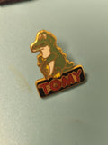 Pin's vintage TOMY crocodile émaillé vert collection badge ancien rétro