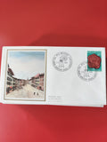 Enveloppe philatélie Suisse Premier Jour, timbre Helvetia 40, illustration urbai