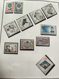Timbres Monaco Europe Jeux Olympiques Tokyo FIFA droits homme Kennedy philatélie