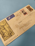 Enveloppe premier jour d?émission FDC timbres RSA, motif commémoratif illustré
