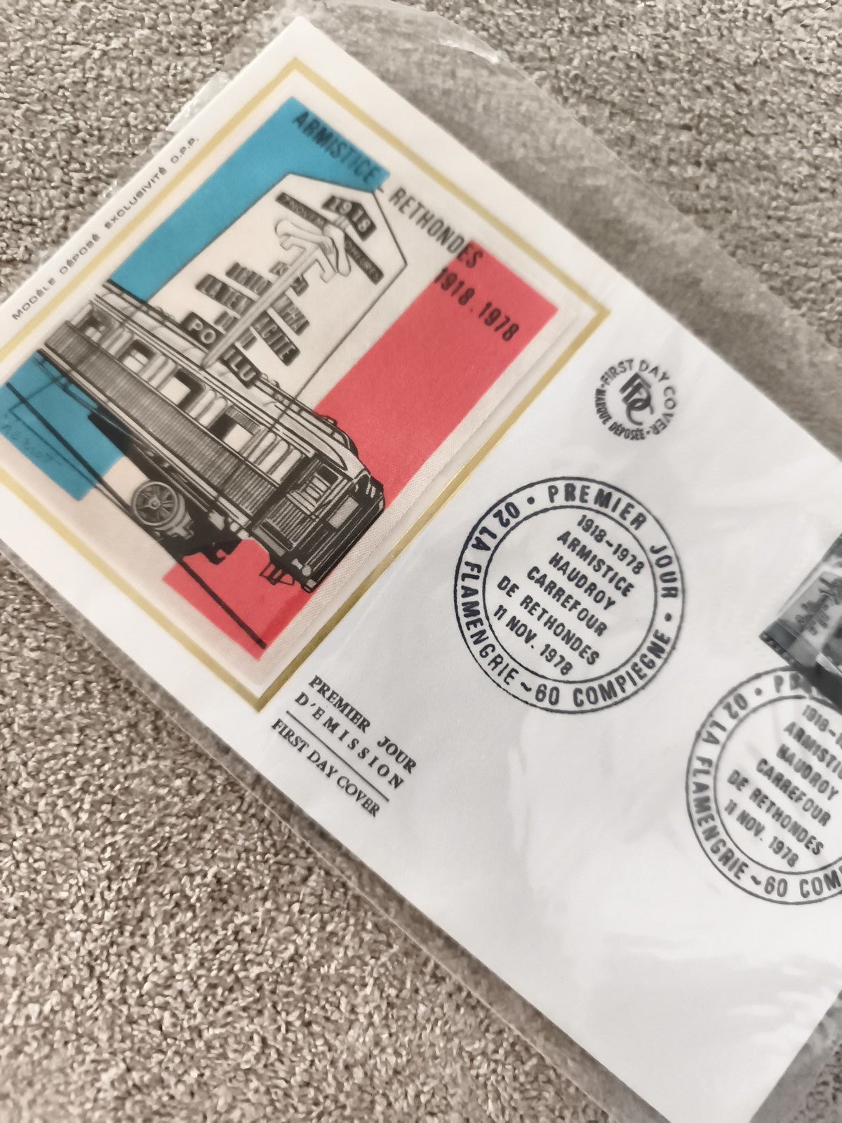 Lettre Premier Jour Armistice Rethondes 1918-1978 ancien philatélie FDC
