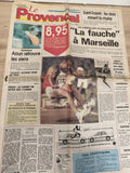 Ancien journal Le Provençal Marseille 1991 athlétisme Olympique football OM