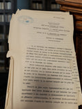 Document ancien Travaux Publics Hydrauliques Marseille 1938 vintage administrati