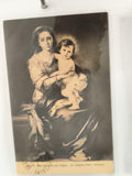 Carte postale ancienne Vierge à l'Enfant Galleria Pitti Florence CPA