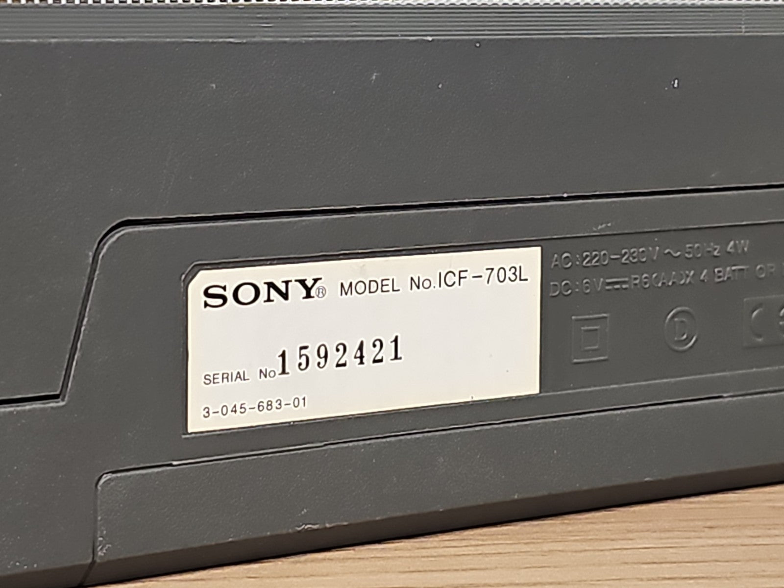 Radio portable LW/ MW/FM Sony ICF-703L