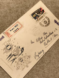 Lettre affranchie Praga 1962 FIP Tchécoslovaquie timbre 1.60 Kčs oblitérée