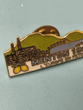 Pin's vintage Menton 1991, souvenir ancien, motif citrons, collection France