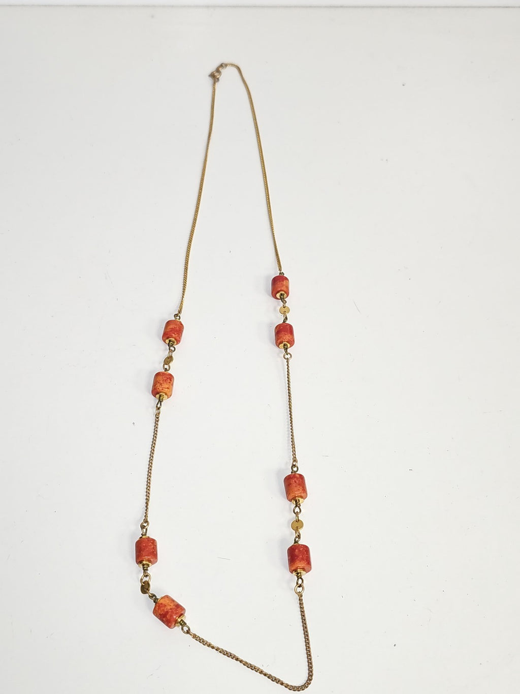 Collier fantaisie ancien vintage rétro, bijou d?occasion pour collection ou cade