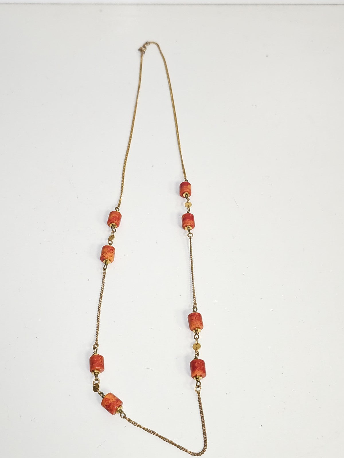 Collier fantaisie ancien vintage rétro, bijou d?occasion pour collection ou cade