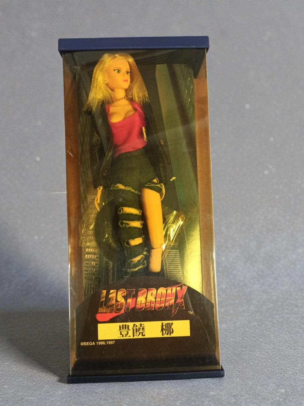 Figurine Last Bronx SEGA personnage féminin blonde boîte 1996-1997 Japon
