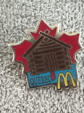 Pin's vintage McDonald's Québec cabane érable feuille érable Canada (Ref 8)