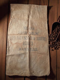Sac en toile de jute ancien Marseille 100 kilos Raffineries Soufre vintage