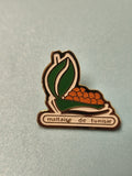 Vintage pin's maltaise de Tunisie épi de blé vert orange collection (Ref 12)
