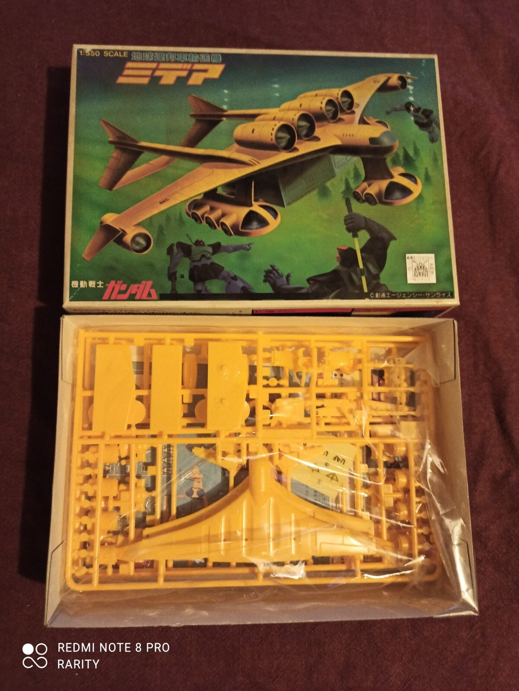 Maquette Bandai Gundam 1/550 vintage, boîte d'origine, rare série japonaise