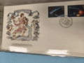 Enveloppe premier jour FDC Aquarius 1986 timbres astrologie et espace